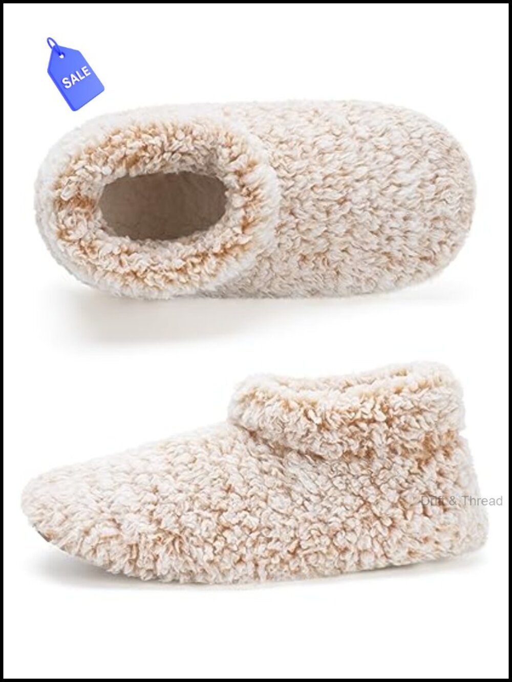 Fuzzy Indoor Slipper Socks Soft Sole Non Slip Women Comfort